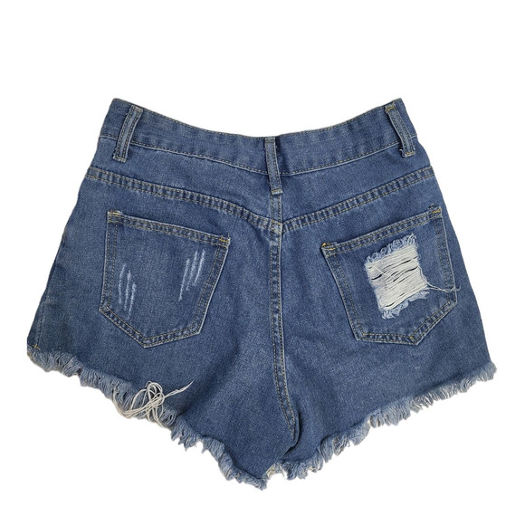 Shein Cutoff Shorts - Medium Wash - Small - Picture 2 of 3